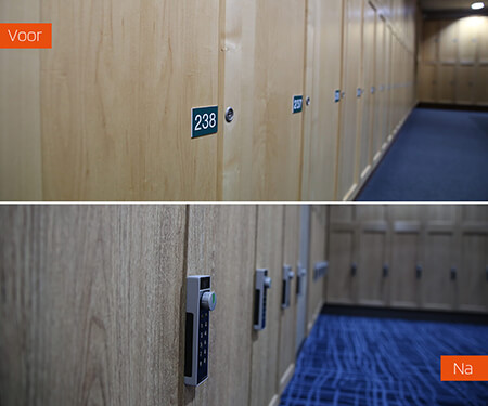 Interieur folie lockers houtlook
