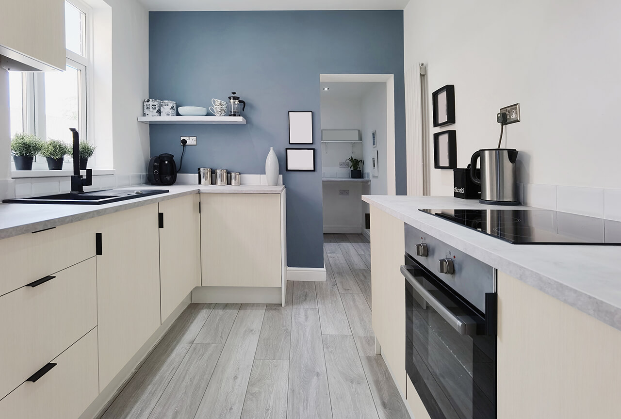 Structured beige oak