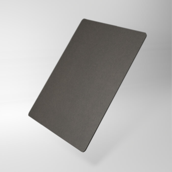 Grey leather