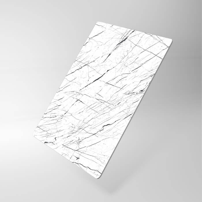 Black stripes white marble