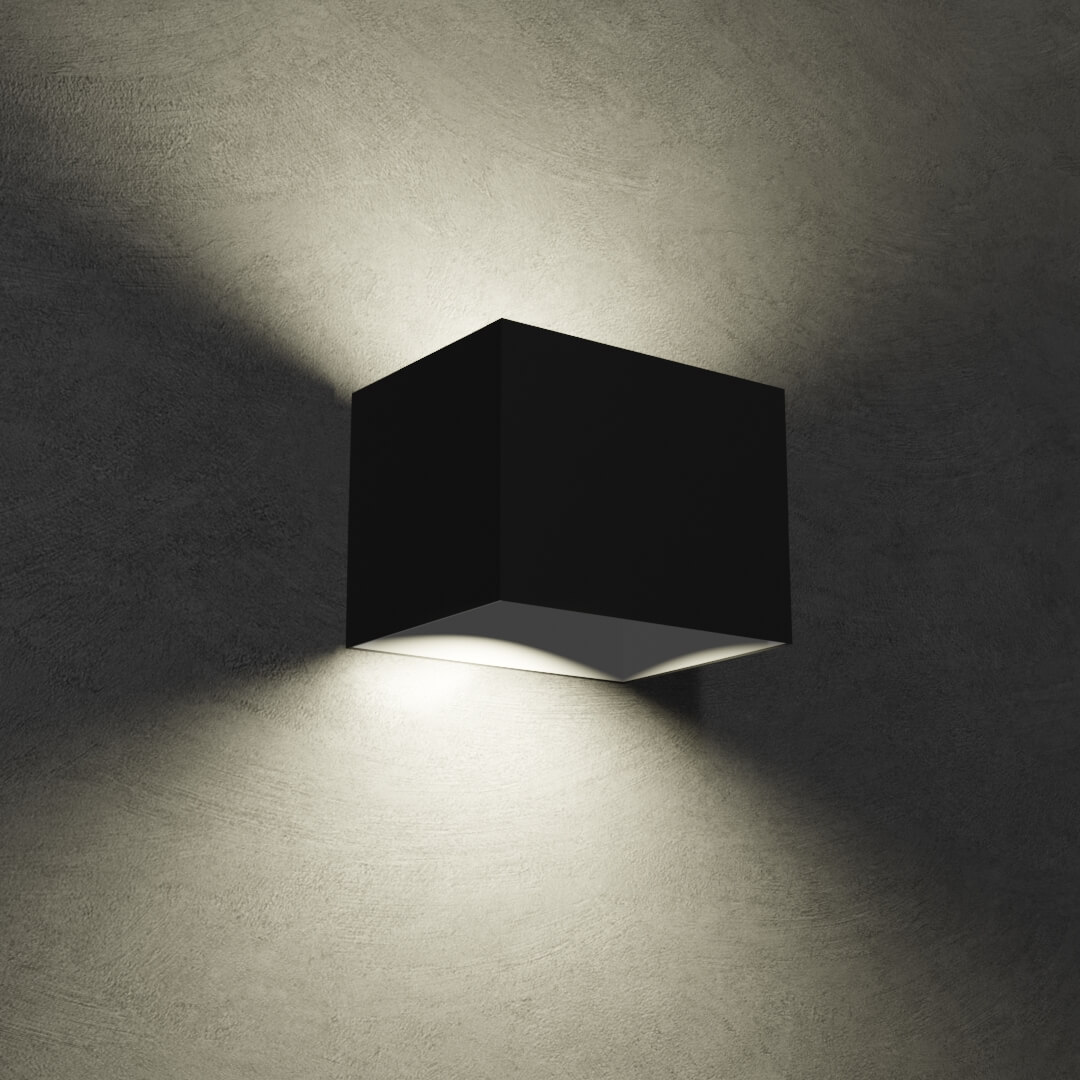 Dark grey concrete plaster