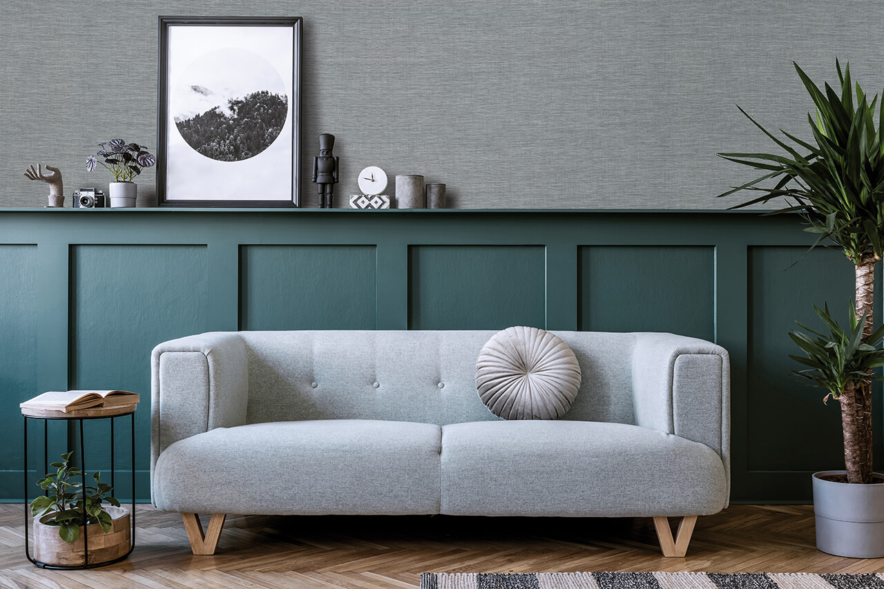 Woven parquet grey